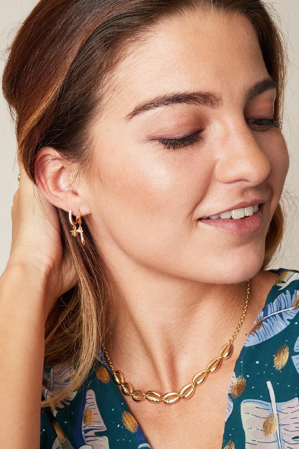 Earrings Wealthy Wasp Gold Color Copper h5Picture3